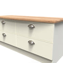 Westminster Ready Assembled 4 Drawer Bed Box in Cream Ash & Riviera Oak