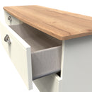 Westminster Ready Assembled 4 Drawer Bed Box in Cream Ash & Riviera Oak