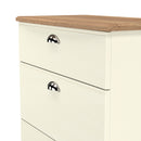 Westminster Ready Assembled 3 Drawer Deep Chest in Cream Ash & Riviera Oak