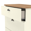Westminster Ready Assembled 3 Drawer Deep Chest in Cream Ash & Riviera Oak