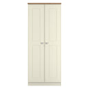 Westminster Ready Assembled 2 Door Wardrobe In Cream Ash & Riviera Oak