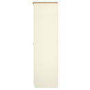 Westminster Ready Assembled 2 Door Wardrobe In Cream Ash & Riviera Oak