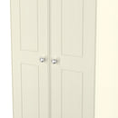 Westminster Ready Assembled 2 Door Wardrobe In Cream Ash & Riviera Oak