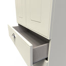 Westminster Ready Assembled 2 Door 2 Drawer Wardrobe in Cream Ash & Riviera Oak