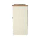 Westminster Ready Assembled 2 Door 3 Drawer Sideboard in Cream Ash & Riviera Oak
