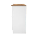 Westminster Ready Assembled 2 Door 3 Drawer Sideboard in White Ash & Riviera Oak