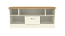 Westminster Ready Assembled 1 Drawer TV & Media Unit in Cream Ash & Riviera Oak