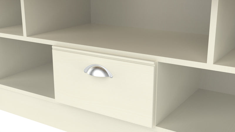 Westminster Ready Assembled 1 Drawer TV & Media Unit in Cream Ash & Riviera Oak