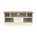 Westminster Ready Assembled 1 Drawer TV & Media Unit in Cream Ash & Riviera Oak