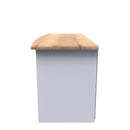 Westminster Ready Assembled 1 Drawer TV & Media Unit in White Ash & Riviera Oak