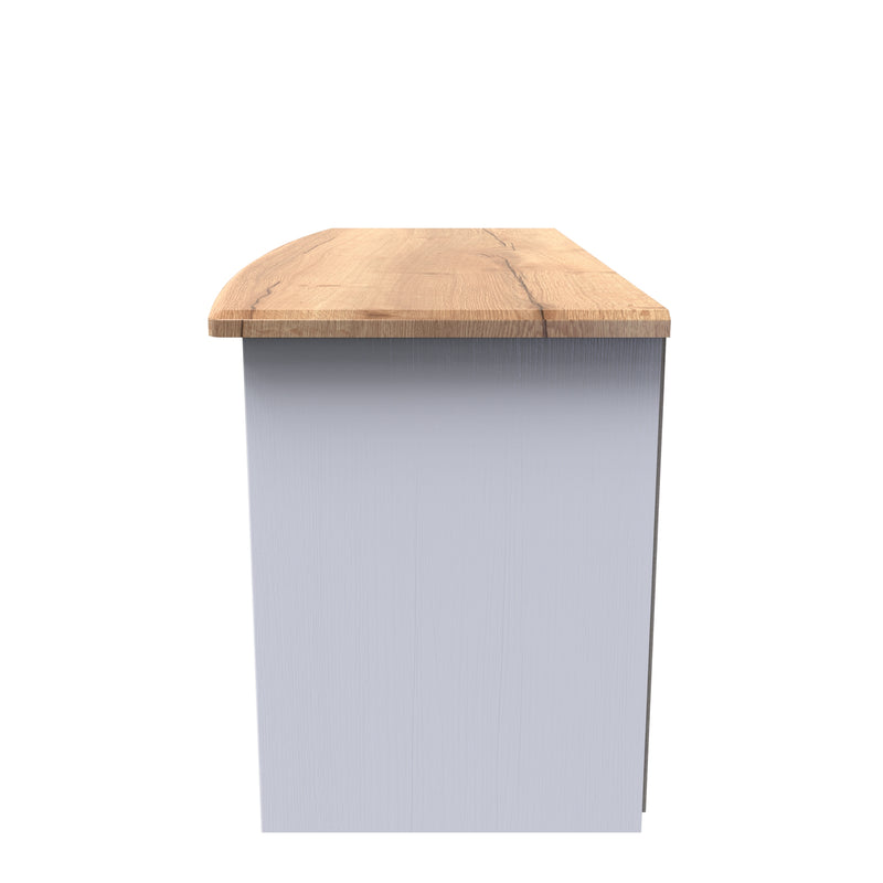 Westminster Ready Assembled 1 Drawer TV & Media Unit in White Ash & Riviera Oak