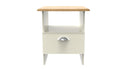 Westminster Ready Assembled Bottom Drawer Lamp Table in Cream Ash & Riviera Oak
