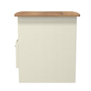 Westminster Ready Assembled Bottom Drawer Lamp Table in Cream Ash & Riviera Oak