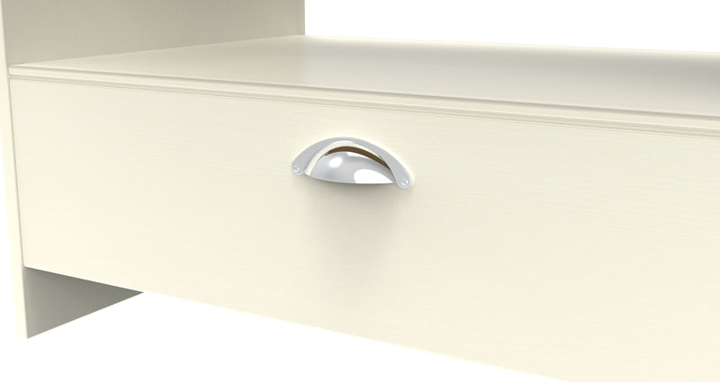 Westminster Ready Assembled Bottom Drawer Coffee Table in Cream Ash & Riviera Oak