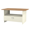 Westminster Ready Assembled Bottom Drawer Coffee Table in Cream Ash & Riviera Oak