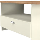 Westminster Ready Assembled Bottom Drawer Coffee Table in Cream Ash & Riviera Oak