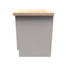 Lynton Ready Assembled 2 Drawer Bedside Cabinet In Kashmir Ash & Bardolino Oak