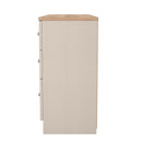 Lynton Ready Assembled Double Pedestal Desk in Kashmir Ash & Bardolino Oak