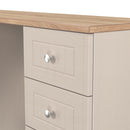 Lynton Ready Assembled Double Pedestal Desk in Kashmir Ash & Bardolino Oak