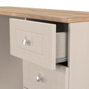 Lynton Ready Assembled Double Pedestal Desk in Kashmir Ash & Bardolino Oak