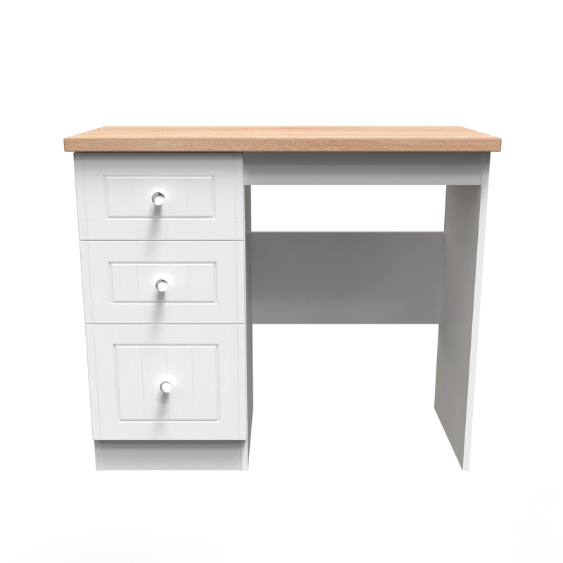 Lynton Ready Assembled Vanity In Porcelain Ash & Bardolino Oak