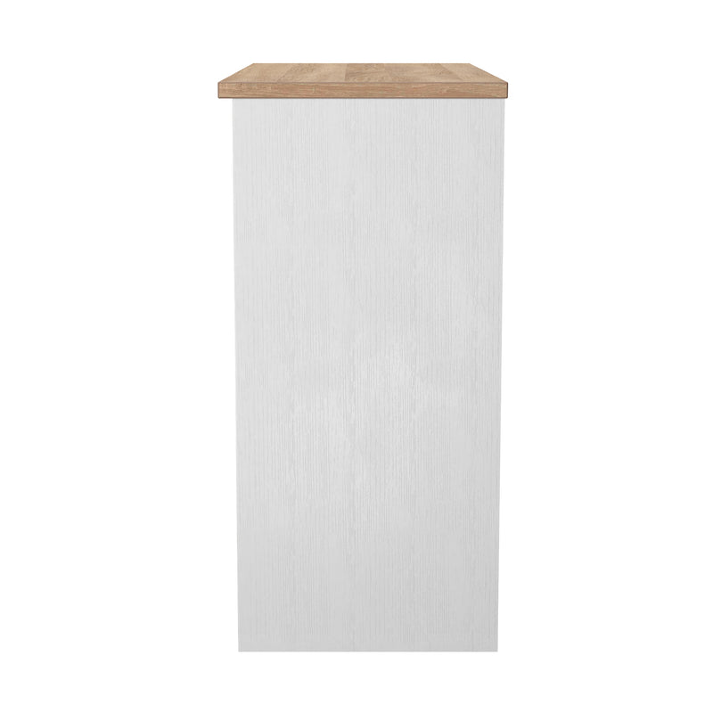 Lynton Ready Assembled Vanity In Porcelain Ash & Bardolino Oak