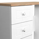 Lynton Ready Assembled Vanity In Porcelain Ash & Bardolino Oak