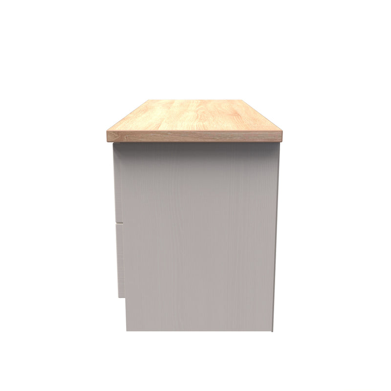 Lynton Ready Assembled 4 Drawer Bed Box In Kashmir Ash & Bardolino Oak
