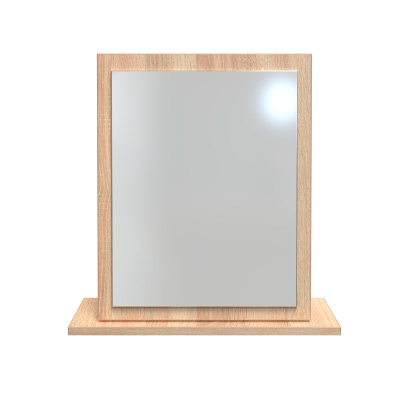 Lynton Ready Assembled Mirror in Porcelain Ash & Bardolino Oak