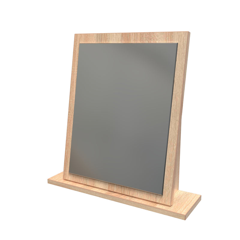 Lynton Ready Assembled Mirror in Porcelain Ash & Bardolino Oak