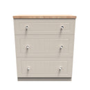 Lynton Ready Assembled 3 Drawer Deep Chest In Kashmir Ash & Bardolino Oak