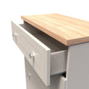 Lynton Ready Assembled 4 Drawer Deep Chest in Kashmir Ash & Bardolino Oak