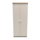 Lynton Ready Assembled 2 Door Wardrobe in Kashmir Ash & Bardolino Oak
