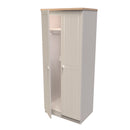 Lynton Ready Assembled 2 Door Wardrobe in Kashmir Ash & Bardolino Oak