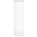 Lynton Ready Assembled 2 Door Wardrobe In Porcelain Ash & Bardolino Oak