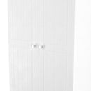 Lynton Ready Assembled 2 Door Wardrobe In Porcelain Ash & Bardolino Oak