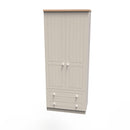 Lynton Ready Assembled 2 Door 2 Drawer Wardrobe In Kashmir Ash & Bardolino Oak