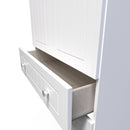 Lynton Ready Assembled 2 Door 2 Drawer Wardrobe In Porcelain Ash & Bardolino Oak