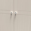 Lynton Ready Assembled Triple Plain Wardrobe In Kashmir Ash & Bardolino Oak