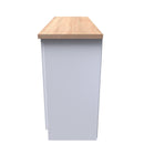 Lynton Ready Assembled 2 Door 3 Drawer Sideboard in Porcelain Ash & Bardolino Oak