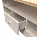 Lynton Ready Assembled 1 Drawer TV & Media Unit In Kashmir Ash & Bardolino Oak