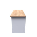 Lynton Ready Assembled 1 Drawer TV & Media Unit In Porcelain Ash & Bardolino Oak