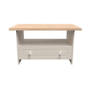 Lynton Ready Assembled Bottom Drawer Coffee Table In Kashmir Ash & Bardolino Oak