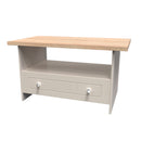 Lynton Ready Assembled Bottom Drawer Coffee Table In Kashmir Ash & Bardolino Oak