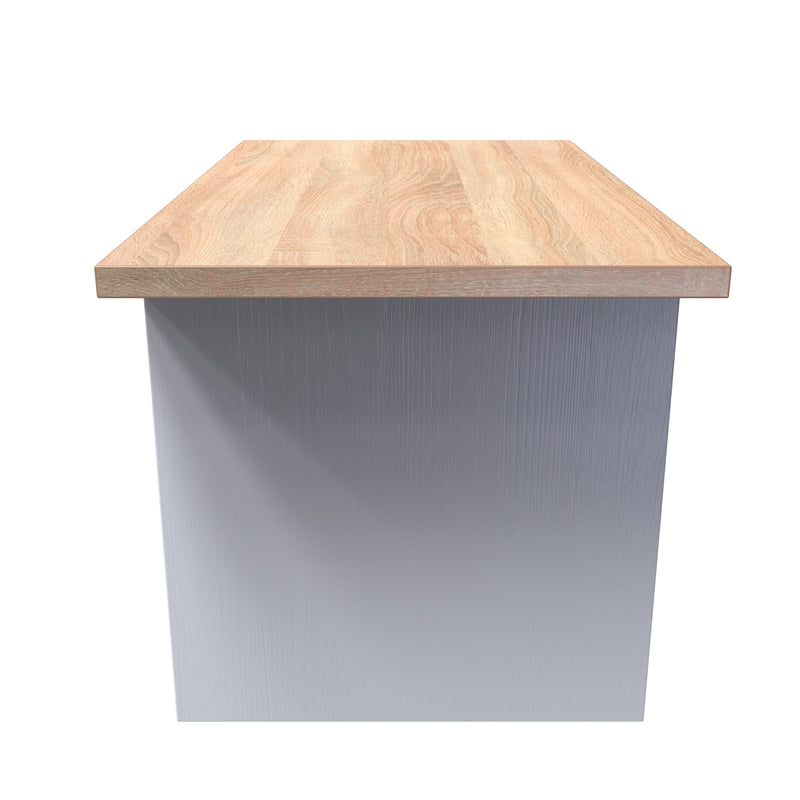 Lynton Ready Assembled Bottom Drawer Coffee Table In Porcelain Ash & Bardolino Oak