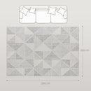 HOMCOM Non-Slip Large Rug for Living Room