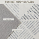 HOMCOM Non-Slip Large Rug for Living Room