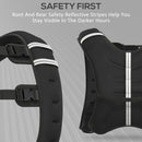 HOMCOM 8KG Weighted Vest with Adjustable Straps, Pocket, Reflective Strips