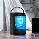 HOMCOM 4-in-1 Mini Air Cooler With RGB 7 LED Light, Cooling Fan, Black