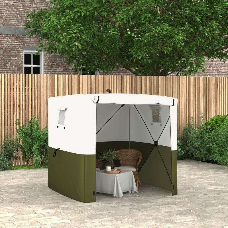 Outsunny 2 x 2m Pop Up Gazebo with Sides Easy up Party Tent with Carry Bag